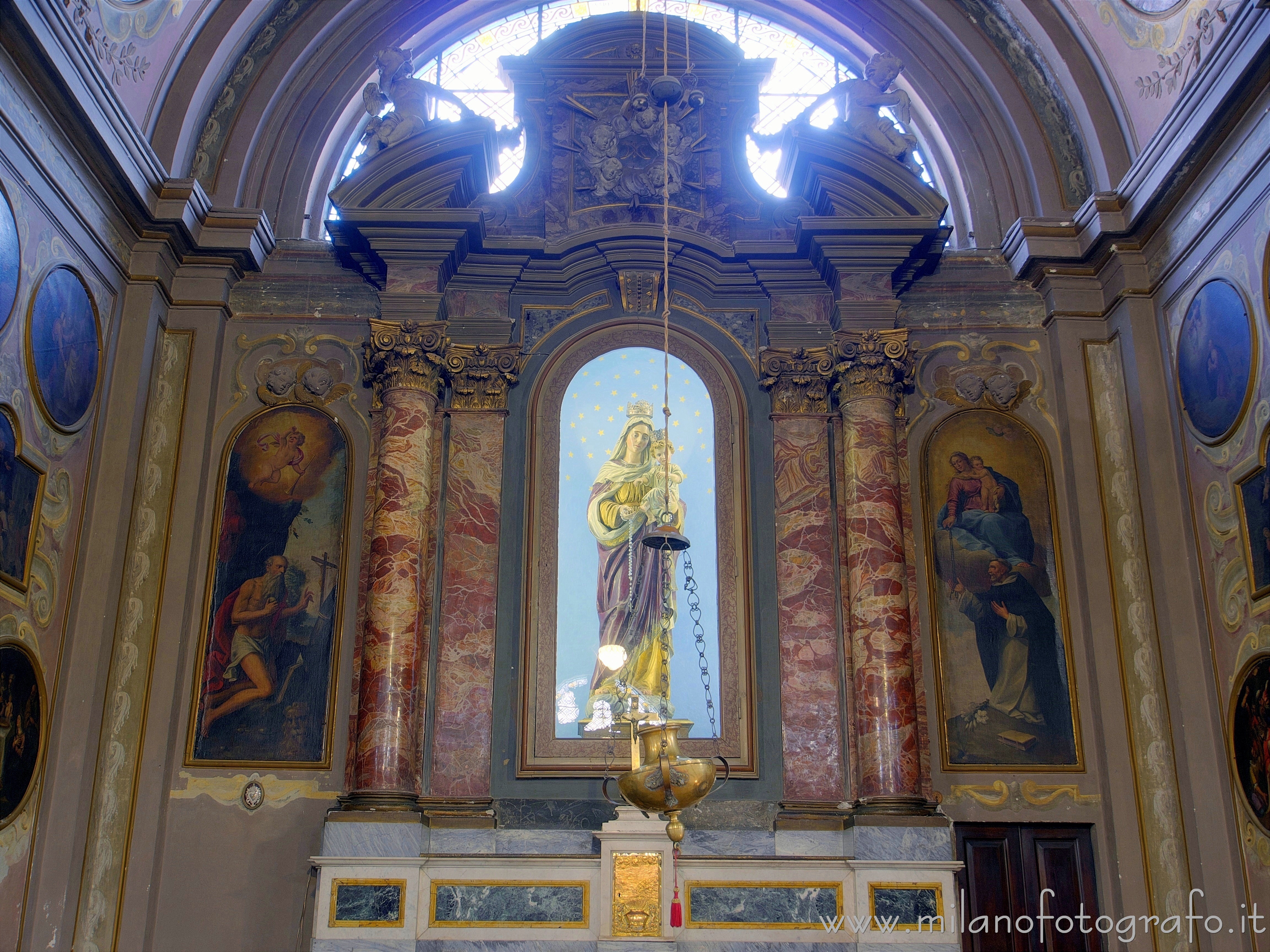 Caravaggio (Bergamo, Italy) - Back wall of the Chapel of the Blessed Virgin of the Rosary in the the Church of the Saints Fermo and Rustico - Full resolution picture